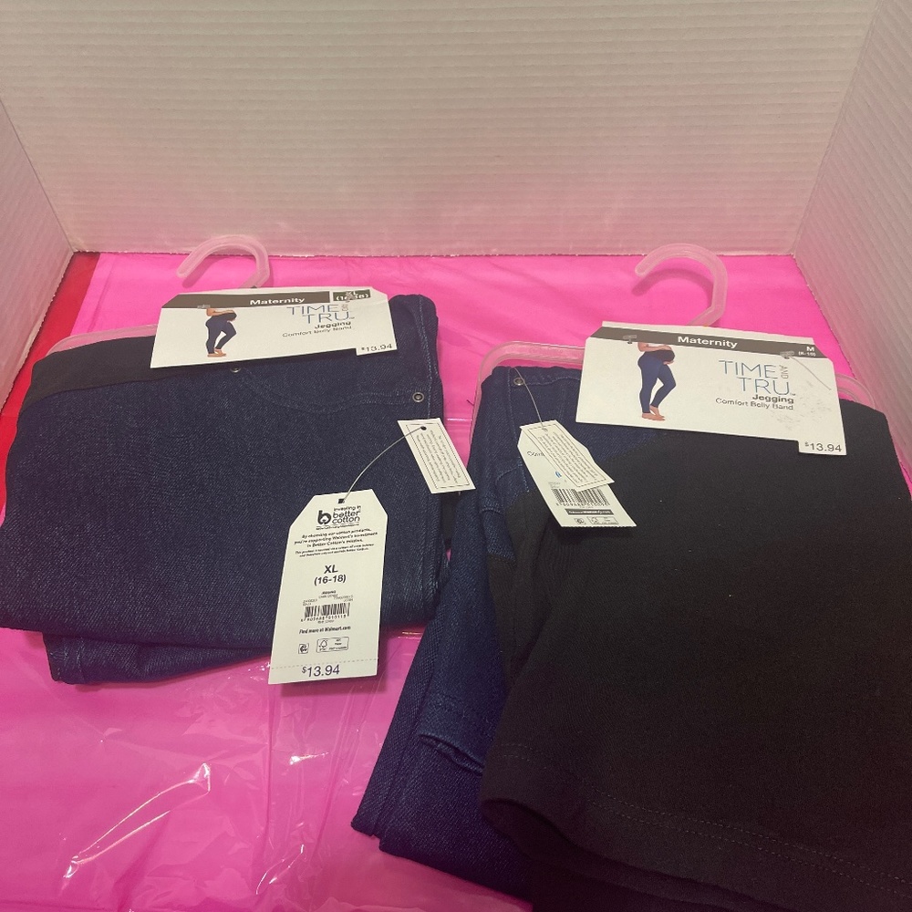 Womens Maternity Jeggings with comfort Belly Band